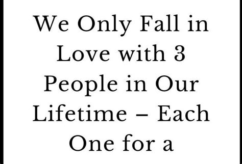 wat is second love|We Only Fall in Love with 3 People in Our Lifetime